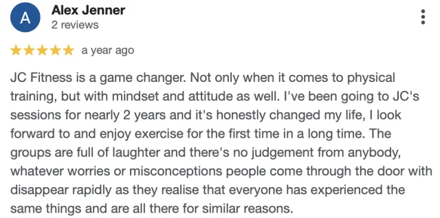 JC Fitness member review 7