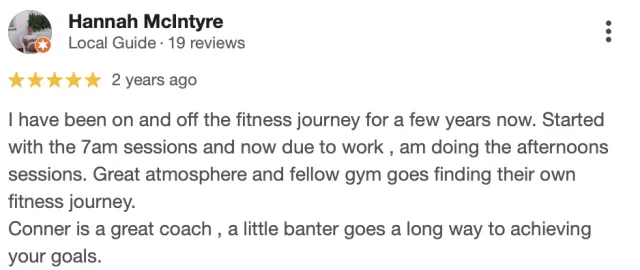 JC Fitness member review 10