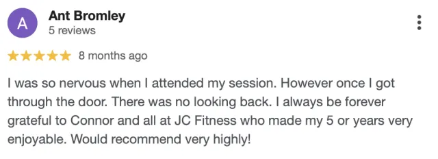 JC Fitness member review 11
